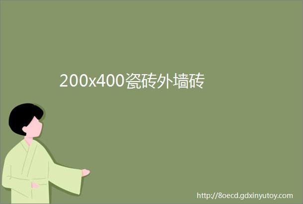 200x400瓷砖外墙砖