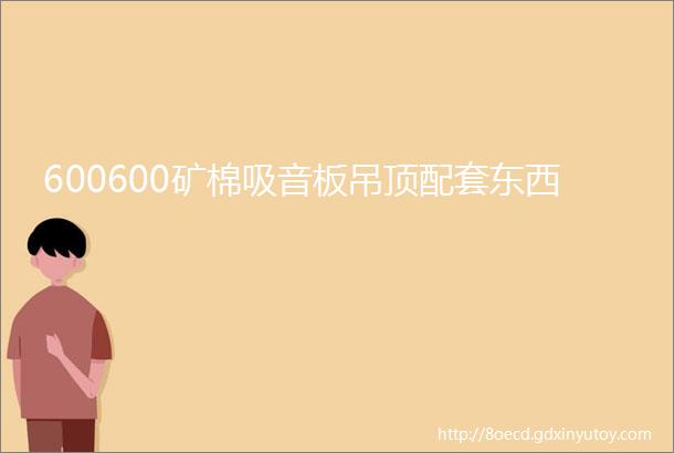 600600矿棉吸音板吊顶配套东西